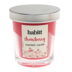 Mini Glass Jar Candle Strawberry - Habitt