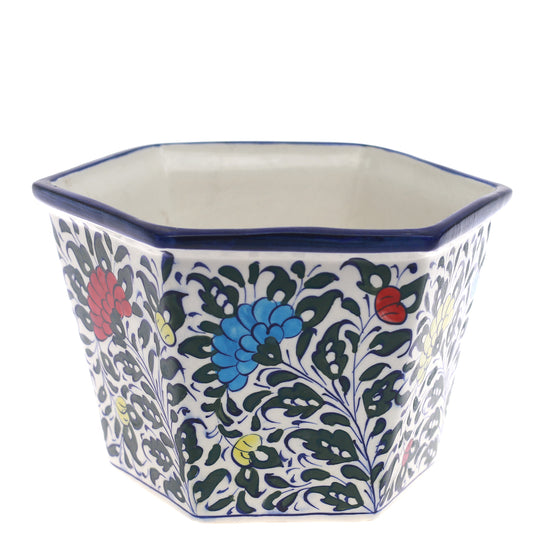 Planter Ceramic Multi small Blue Pottery - Habitt