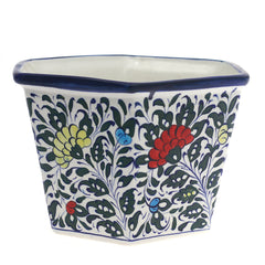 Planter Ceramic Multi small Blue Pottery - Habitt