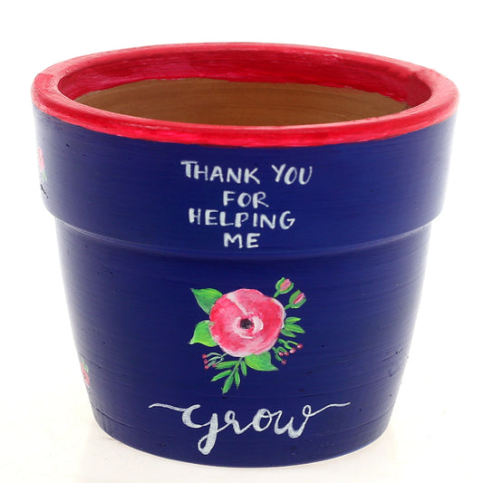 Pot with Plant and Grow Kit Rose Blue - Habitt