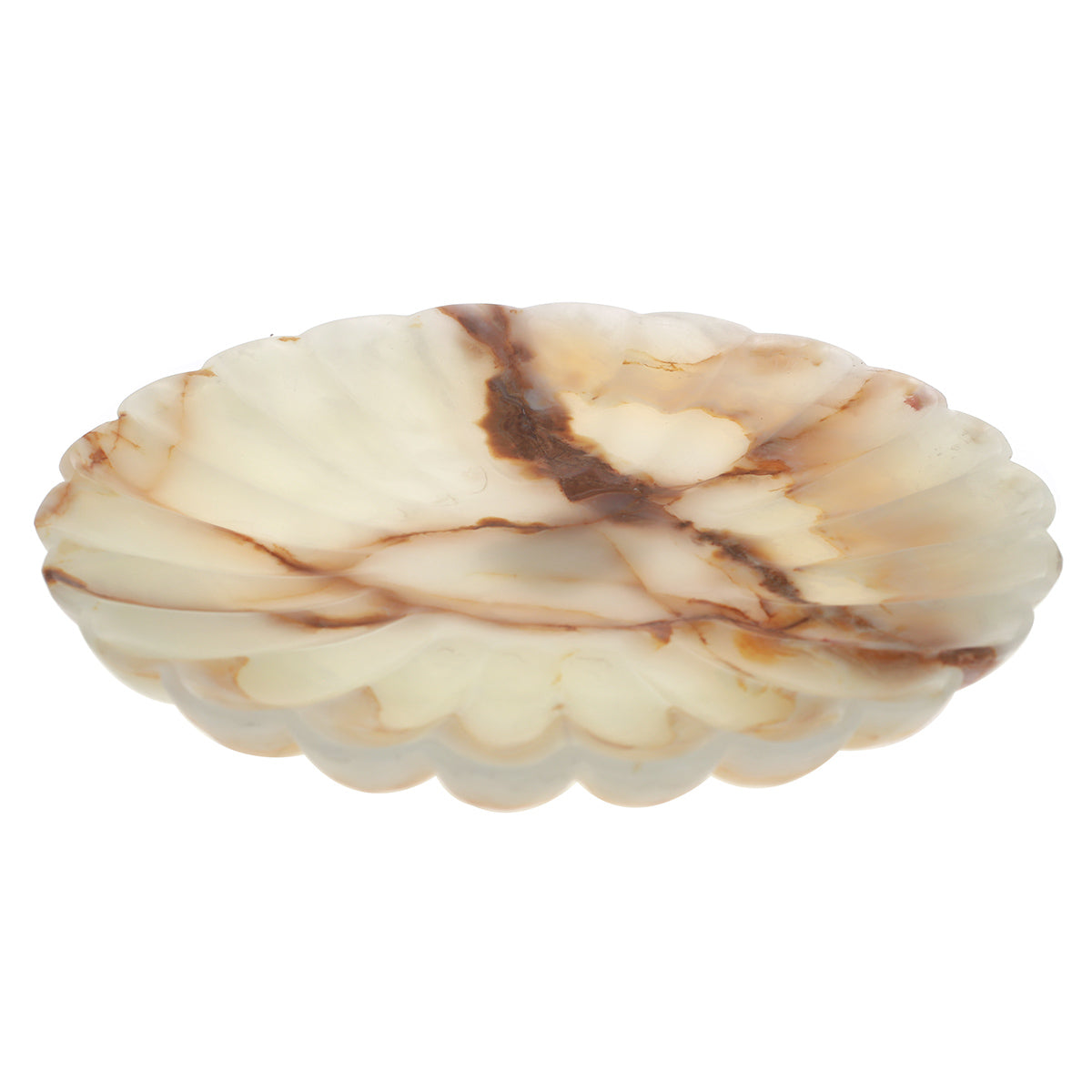 PLATE FLUTED 12X12X1.25(Onyx Polish) - Habitt