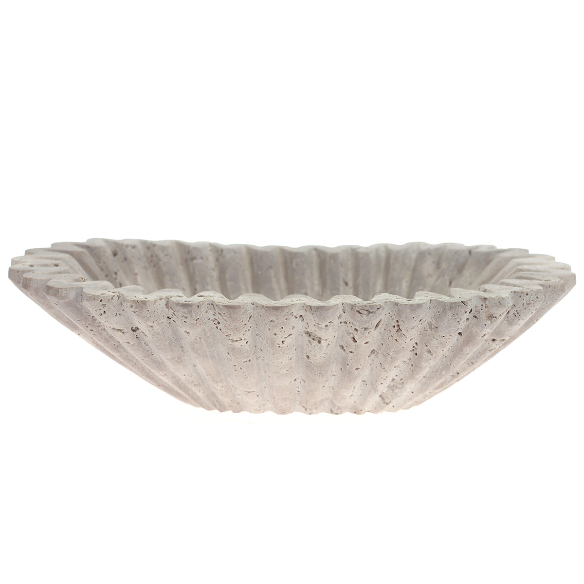 FLUTED BOWL 12X12X5(No Polish) - Habitt