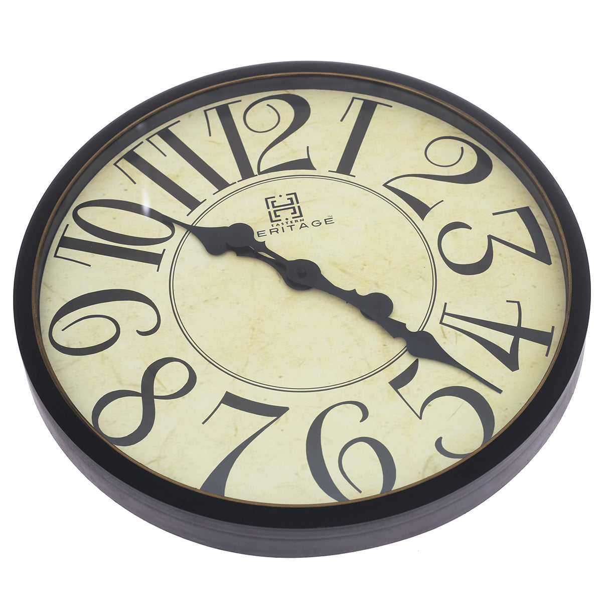 CLK-022B/WALL CLOCK.WOODEN.BROWN.. - Habitt