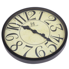 CLK-022B/WALL CLOCK.WOODEN.BROWN.. - Habitt