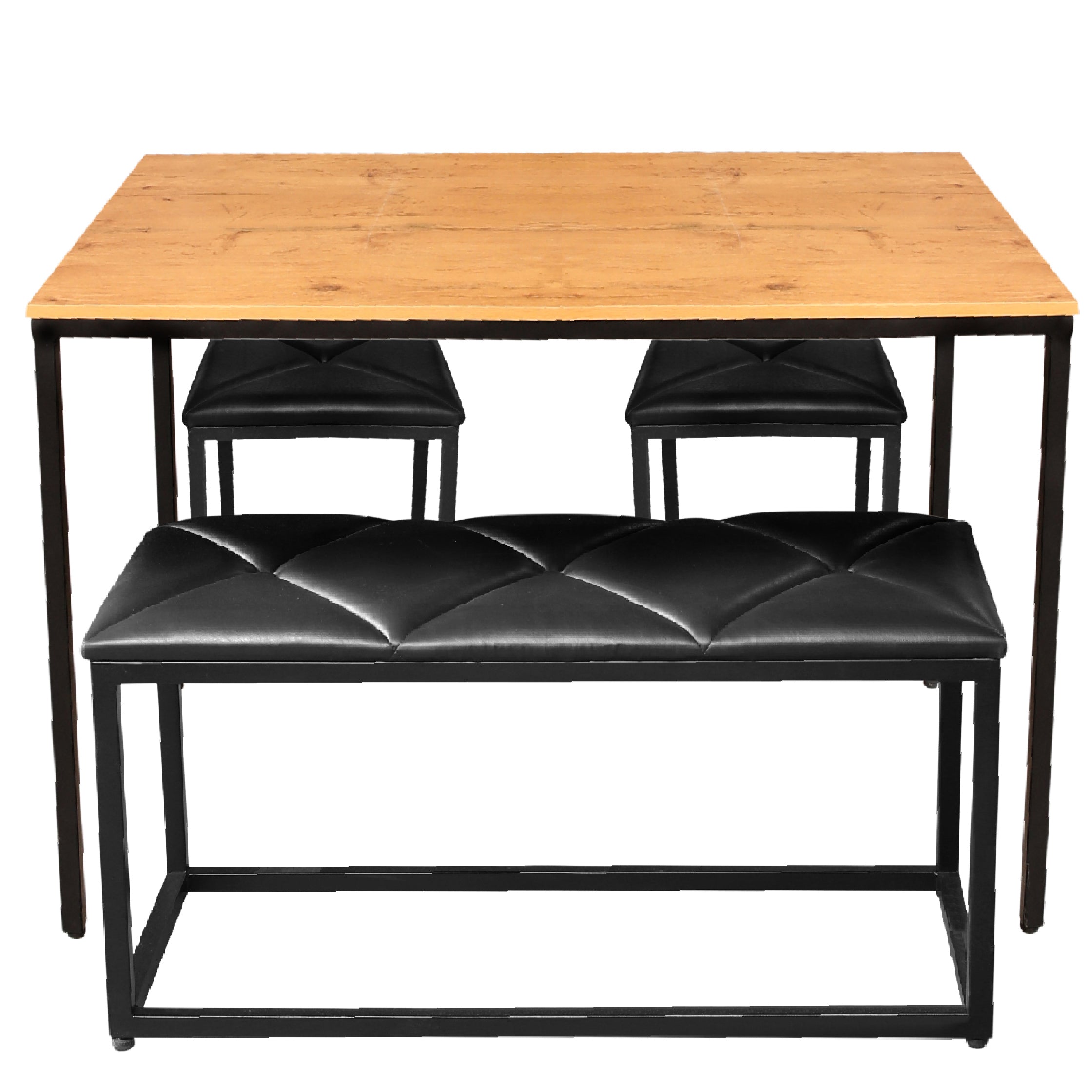 Savior dining with 2 Stool & Bench - Habitt