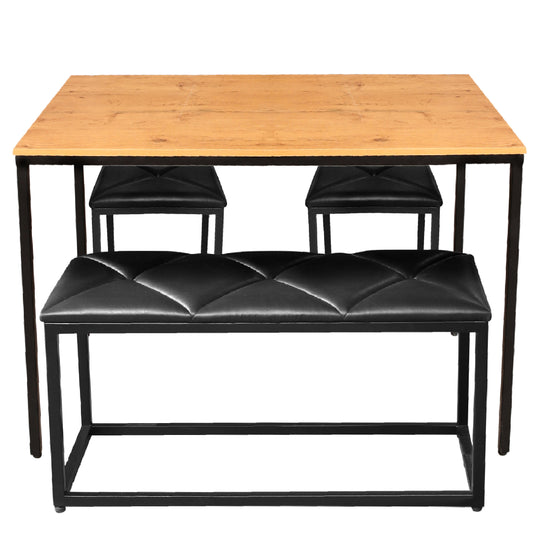 Savior dining with 2 Stool & Bench - Habitt