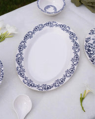 Azure Blossom Dinner Set – Timeless Floral Elegance for Refined Dining (22 / 30 / 43 PCS) - Habitt