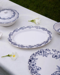 Azure Blossom Dinner Set – Timeless Floral Elegance for Refined Dining (22 / 30 / 43 PCS) - Habitt