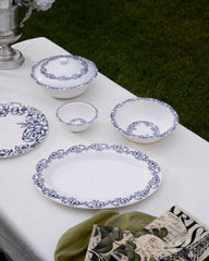Azure Blossom Dinner Set – Timeless Floral Elegance for Refined Dining (22 / 30 / 43 PCS) - Habitt