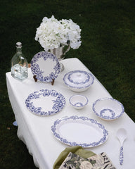 Azure Blossom Dinner Set – Timeless Floral Elegance for Refined Dining (22 / 30 / 43 PCS) - Habitt