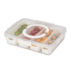 Storage Box with Drain Basket – Multi-Grid Organizer - Habitt