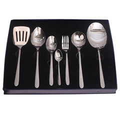 Elegant Silver 22-Piece Stainless Steel Cutlery Set – Premium Flatware with Gift Box - Habitt