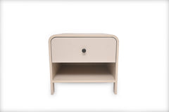 Harold Queen Bed – Solid Wood Frame with Upholstered Headboard - Habitt