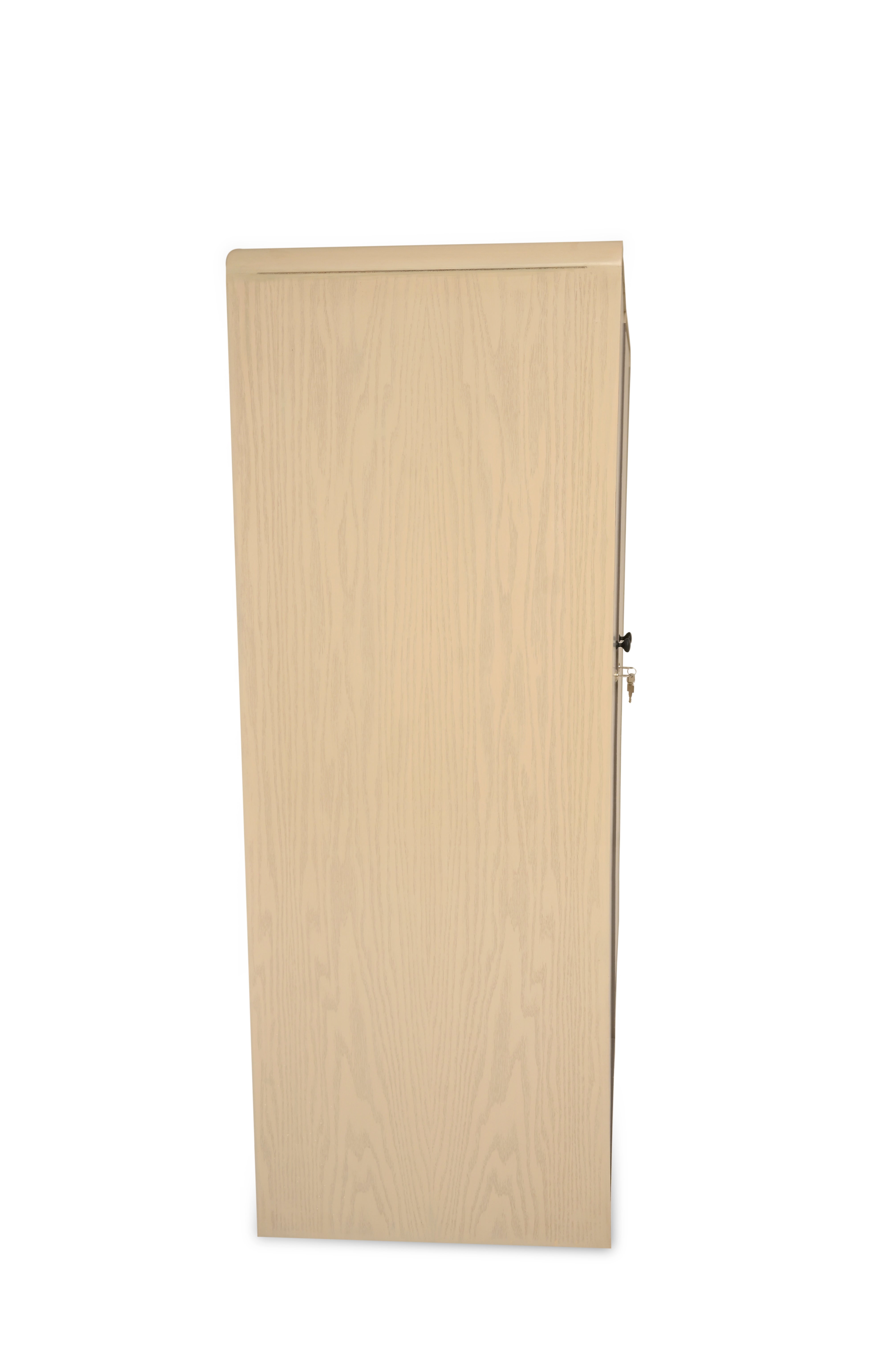 Harold 2-Door Wardrobe – Solid Wood with Cane Detailing - Habitt