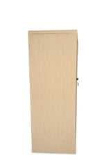 Harold 2-Door Wardrobe – Solid Wood with Cane Detailing - Habitt
