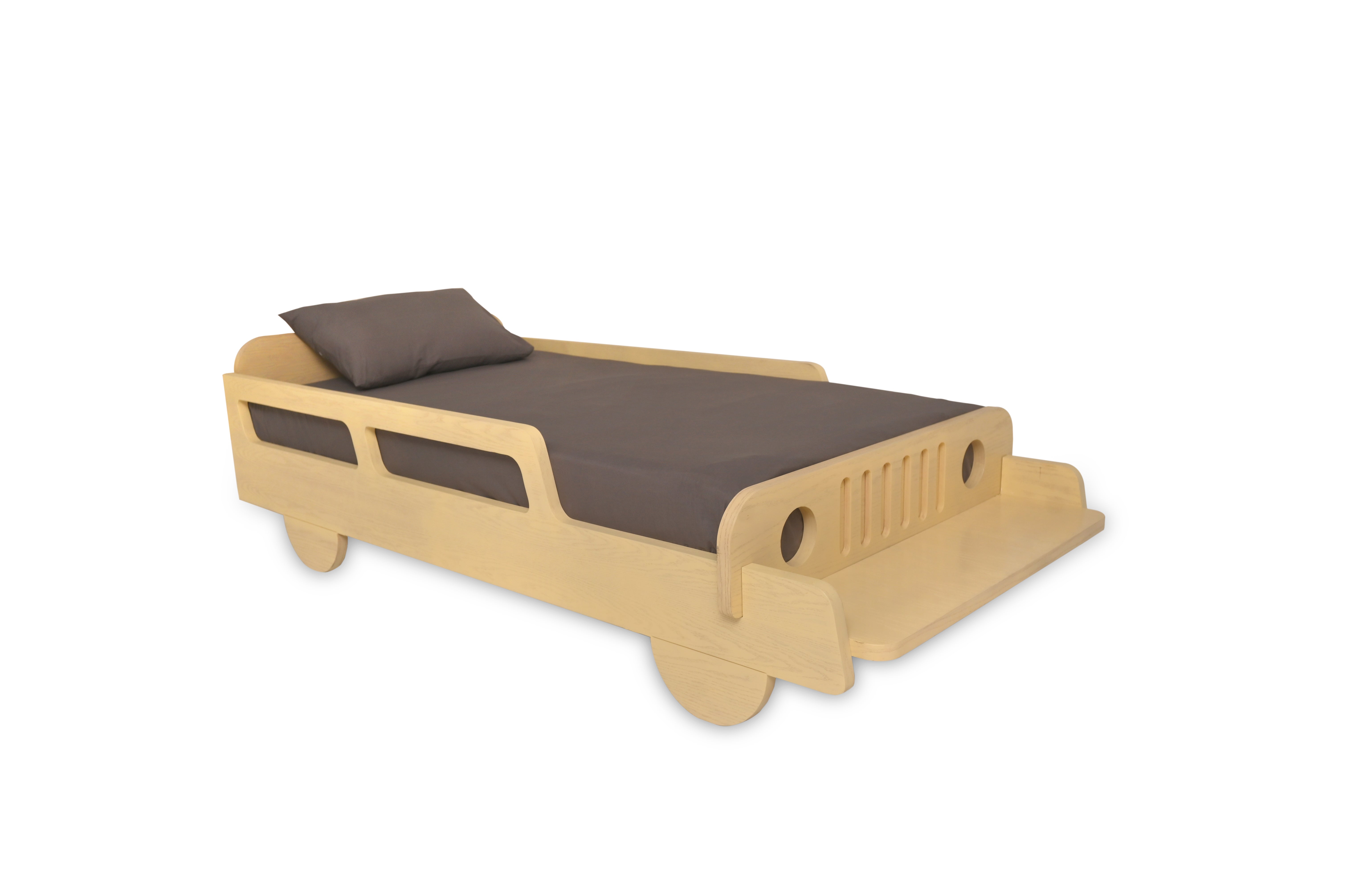 Wooden Cart Bed Set – Kids Bed with Chest of Drawers & Bookshelf - Habitt