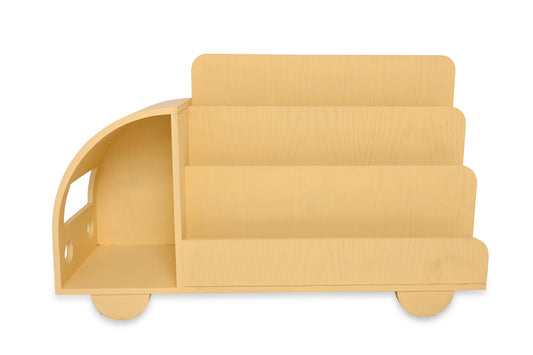 Wooden Cart Bookshelf – Kids’ Room Wall-Mounted Shelf - Habitt