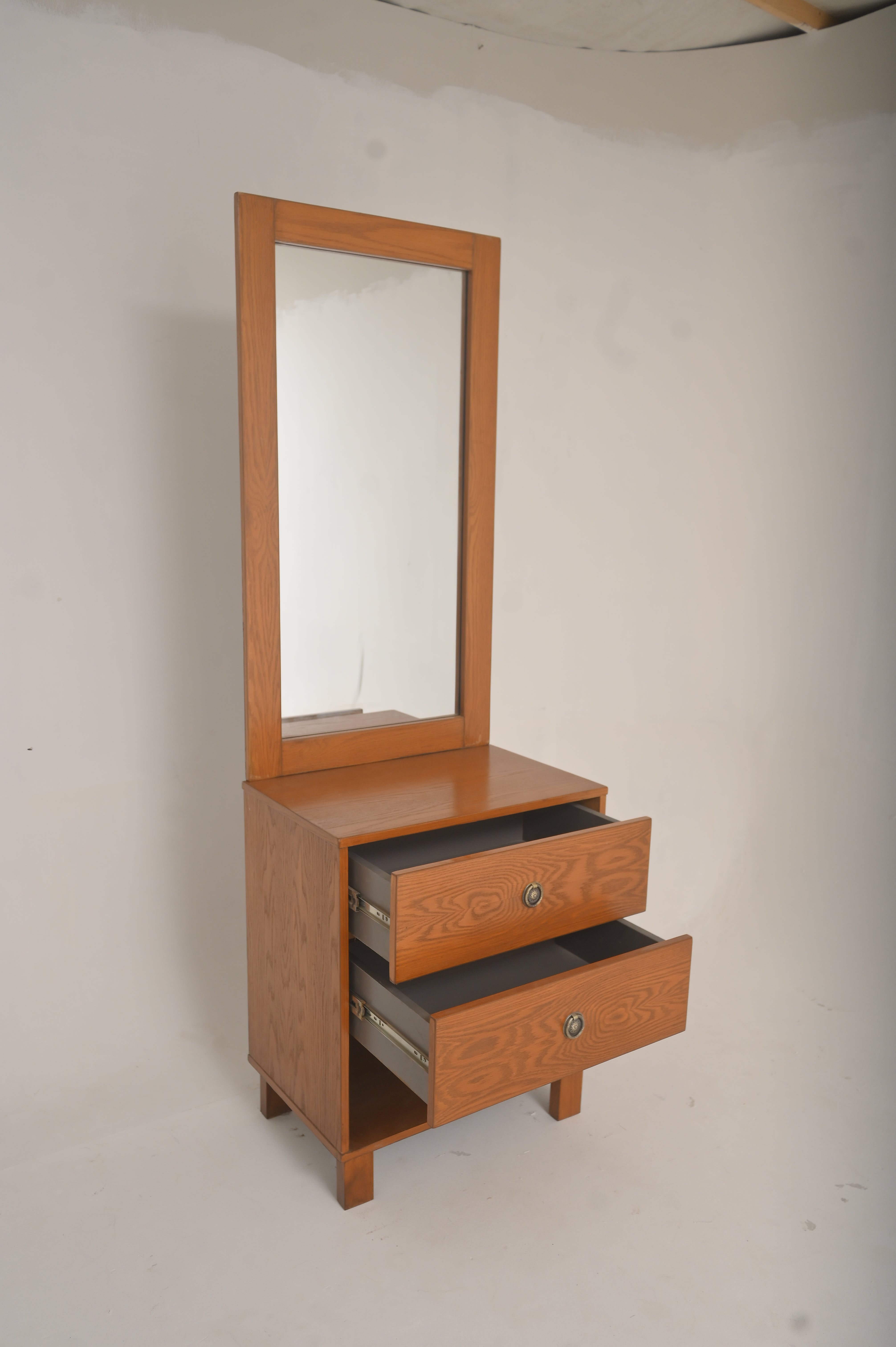 Harry Dresser – Solid Wood with Upholstered Drawer Panels - Habitt