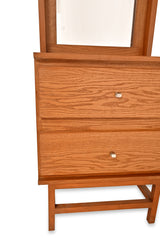 Harry N Dresser – Modern Wooden Vanity with Mirror & Storage Drawers - Habitt