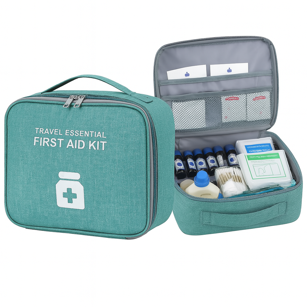 Portable First Aid Medicine Storage Bag – Travel Emergency Organizer - Habitt