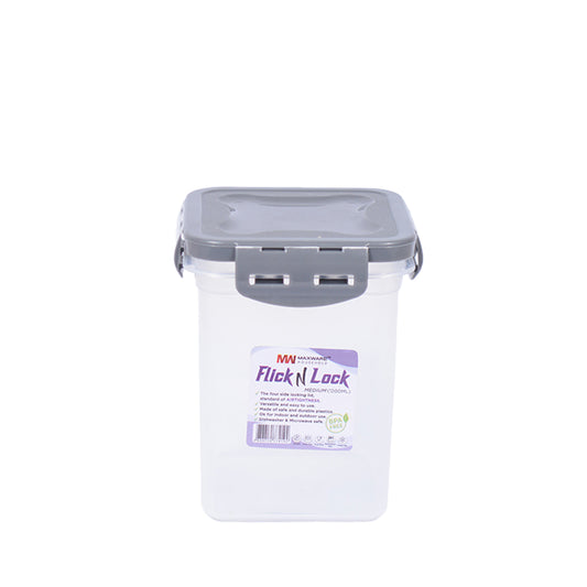 1pc Flick N Lock Medium – 1200 ml Airtight Food Storage Container - Habitt