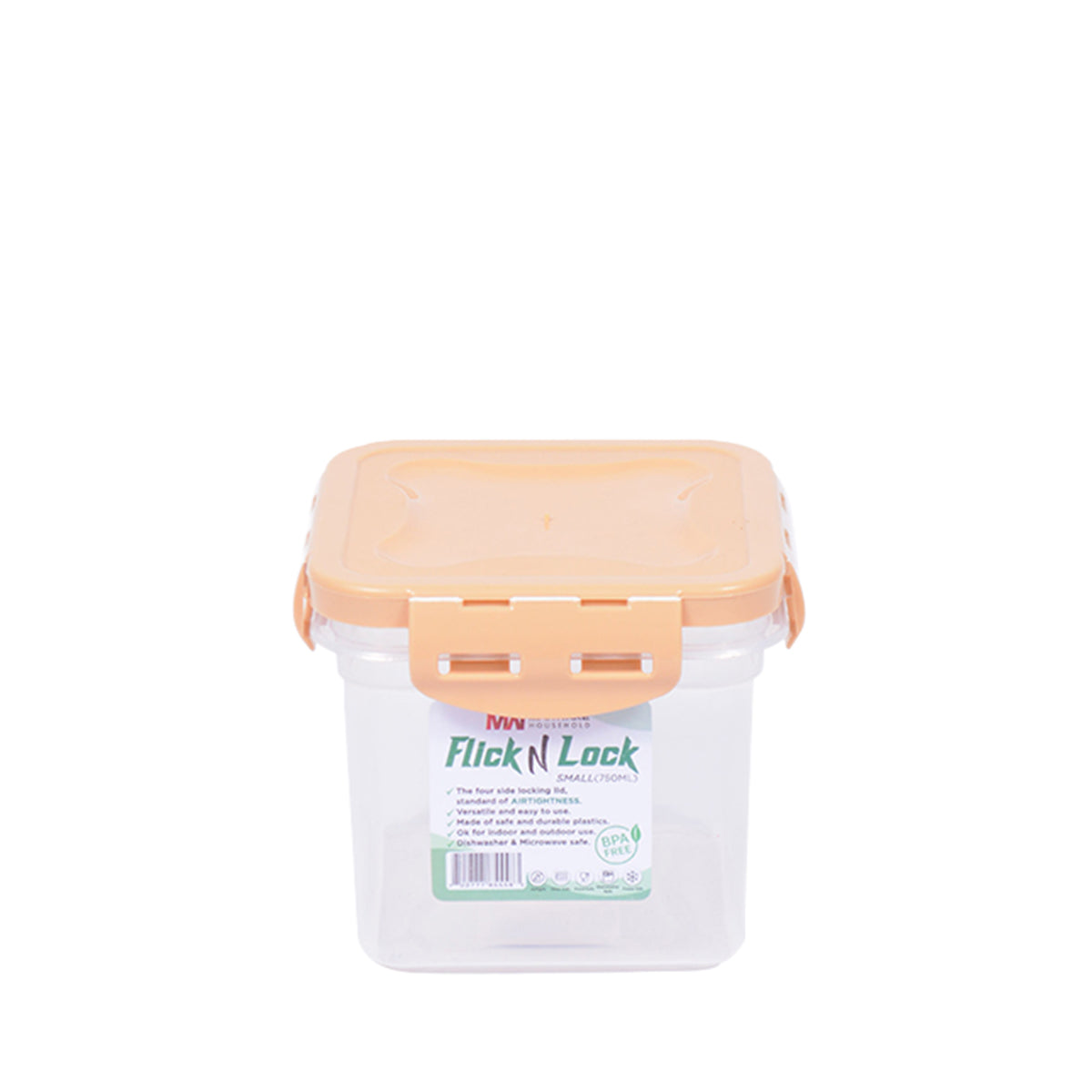 1pc Flick N Lock Small – 750 ml Airtight Food Storage Container - Habitt