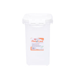 1pc Flick & Lock Large – 1800 ml Airtight Food Storage Jar (White, Pink, Beige, Grey Lid Options) - Habitt