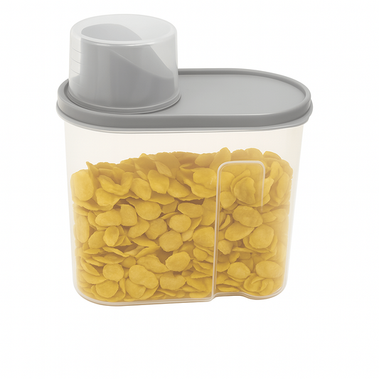 Airtight Cereal Jar – Small Food Storage Container with Pouring Spout - Habitt