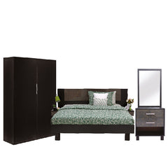 Novak - Bed, Dresser & 2 Door wardrobe