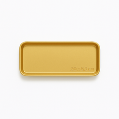 Gold Finish Stainless Steel Barbecue & Flat Plates – Multiple Sizes for Serving Snacks, BBQ & Meals - Habitt