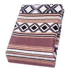 Ethnic geometric Double Bedsheet 90X94" - Habitt