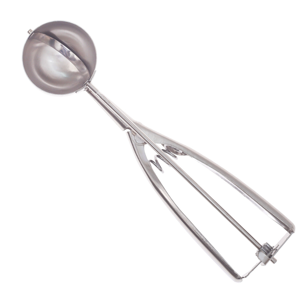 Stainless Steel Ice Cream Scoop – Spring Handle Disher - Habitt