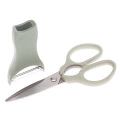 Shengya Multipurpose Kitchen Scissor with Peeler – Heavy-Duty Cutter Set - Habitt