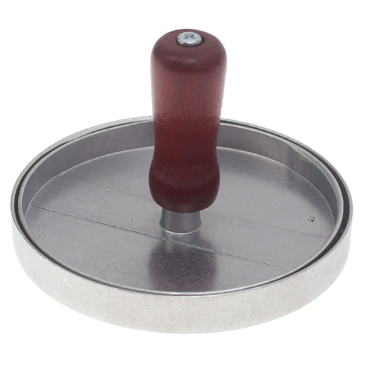Aluminum Burger Presser – Non-Stick Patty Maker with Wooden Handle - Habitt