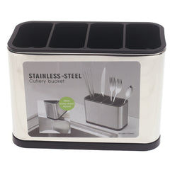 Stainless Steel Sink Tidy – Cutlery Drainer with Compartments - Habitt