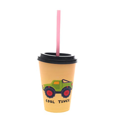 Cup with Straw – Orange - Habitt