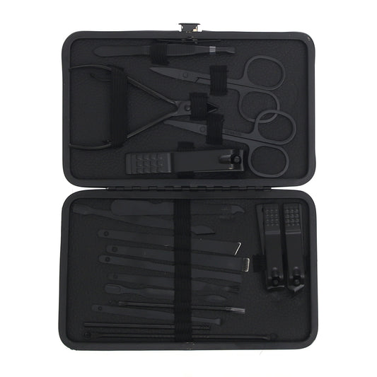 Professional Manicure & Pedicure Nail Cutter Kit – 18‑Piece Grooming Set - Habitt