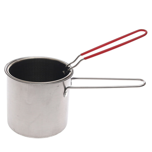 Stainless Steel Frying Pot with Basket – Deep Fryer for Home Cooking - Habitt
