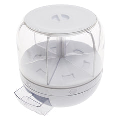 Rotating Rice Dispenser – 5kg Capacity Grain Storage Container - Habitt
