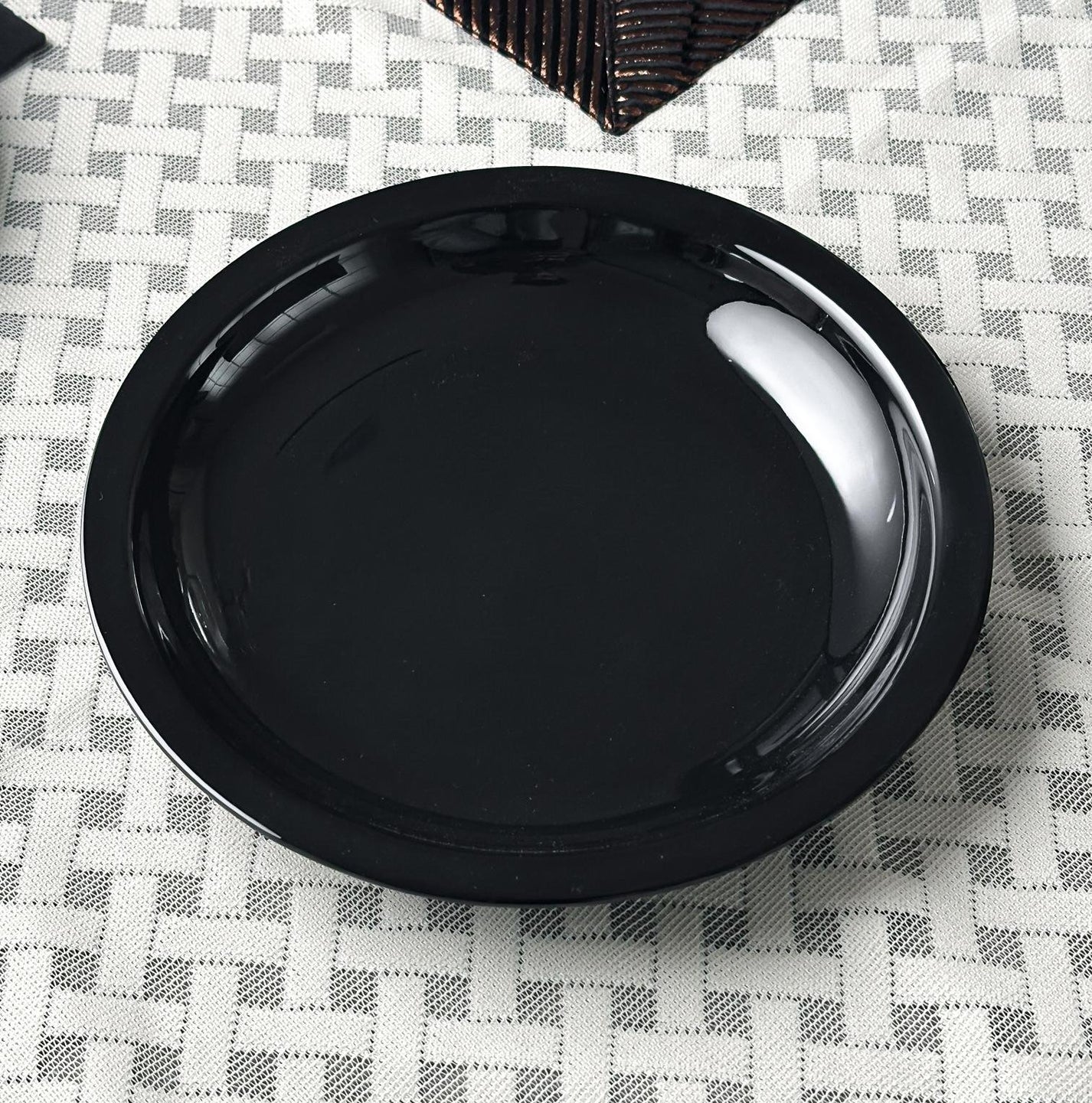 Black Melamine Dinner Set – Modern, Durable & Complete Dining Solution (22 / 30 / 43 PCS) - Habitt