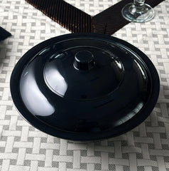 Black Melamine Dinner Set – Modern, Durable & Complete Dining Solution (22 / 30 / 43 PCS) - Habitt