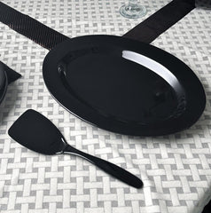 Black Melamine Dinner Set – Modern, Durable & Complete Dining Solution (22 / 30 / 43 PCS) - Habitt