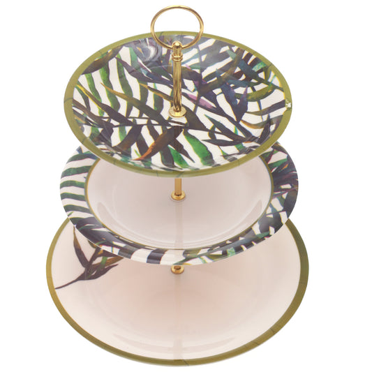 3Step Pastry Stand Floral - Habitt