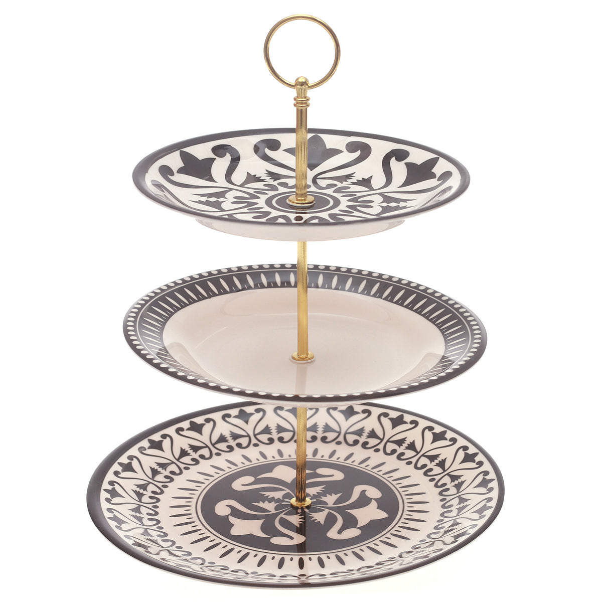 3Step Pastry Stand Manochrome - Habitt