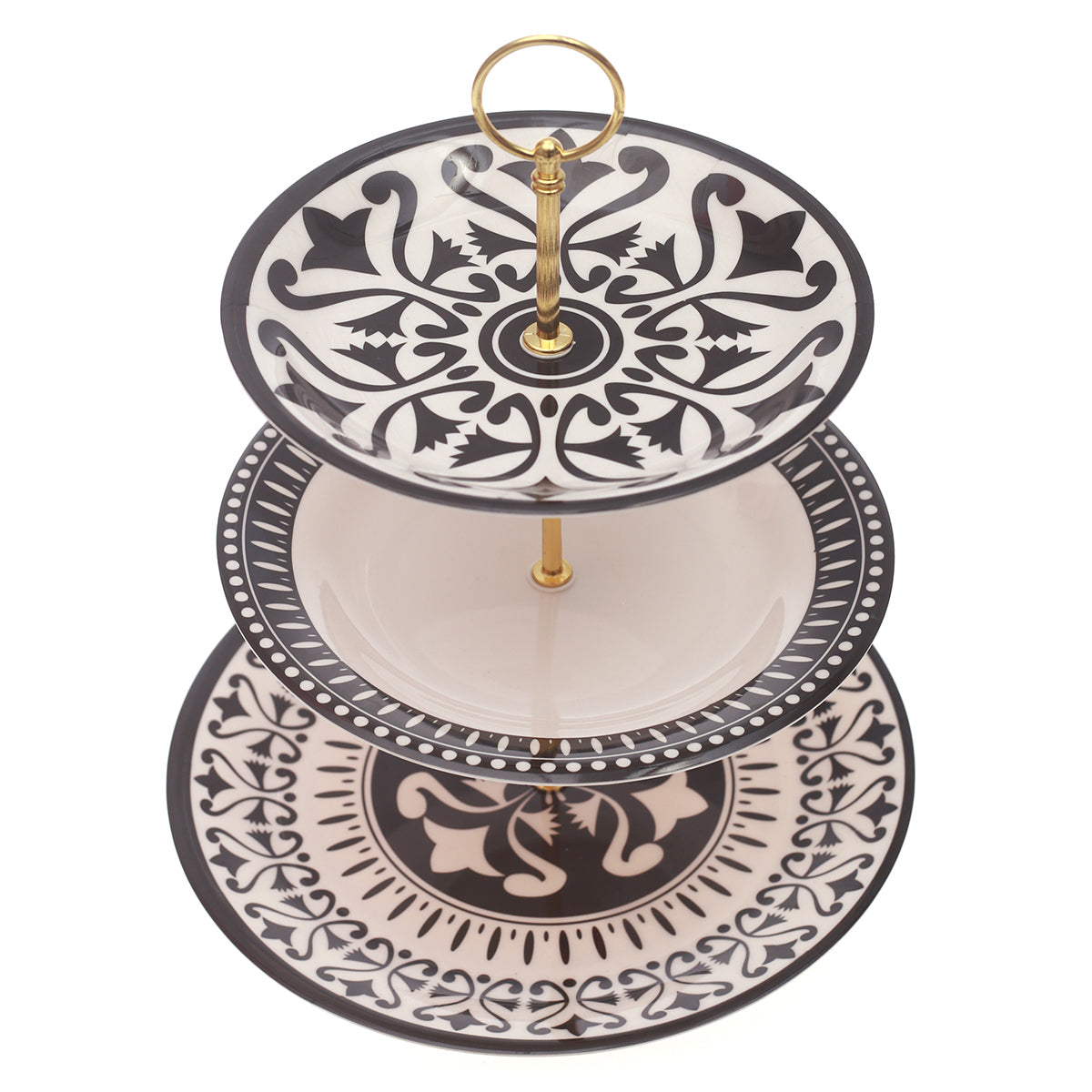 3Step Pastry Stand Manochrome - Habitt