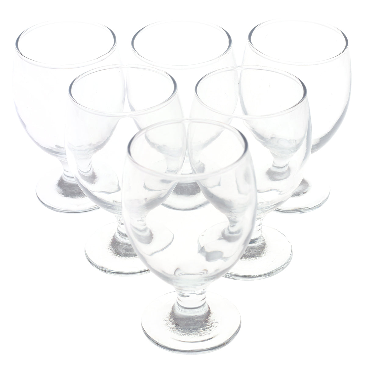 6Pcs S.Stem Glass Bingo 350ml SNV-009 - Habitt