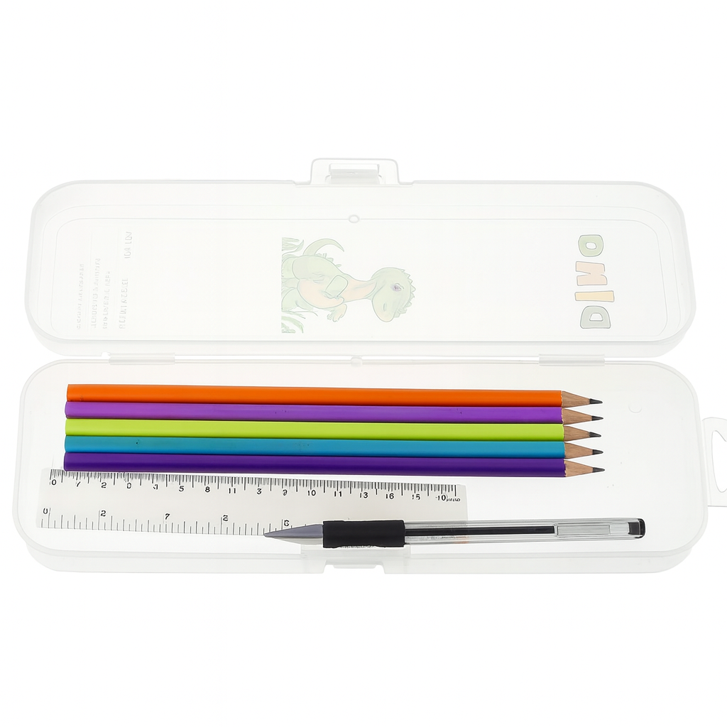 Multi‑Box – Transparent Stationery Storage Case for Kids & School Supplies - Habitt