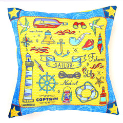 Under The Sea Cushion Cover 18x18 - Habitt
