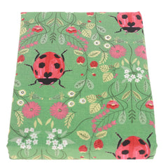 LedyBugs Green Double Bed Sheet 96x102 - Habitt