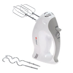 Alpina Hand Mixer 200W with Multiple Speeds, Beaters & Dough Hooks – Compact Electric Mixer (SF-1010) - Habitt